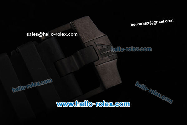 Audemars Piguet Royal Oak Survivor Swiss Valjoux 7750 Automatic Movement Titanium Case with Ceramic Bezel and Black Dial Run 12 Second 1:1 Original - Click Image to Close